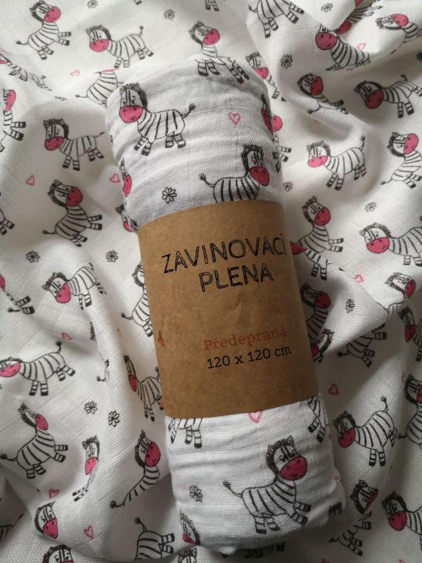 látkové pleny a osušky Zebra