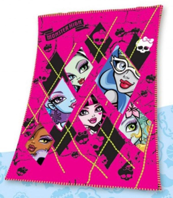 Fleece deka Monster High 100x150 cm