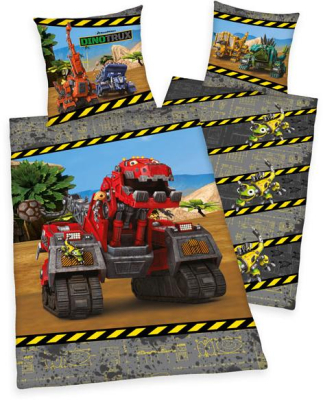 Povlečení Dinotrux 140x200, 70x90 cm