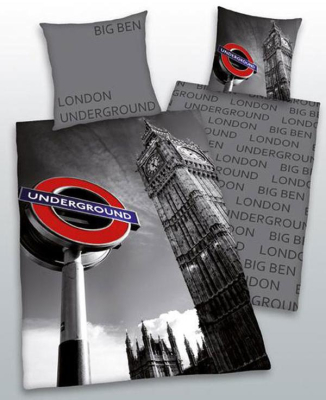 Povlečení London Underground 140x200, 70x90 cm