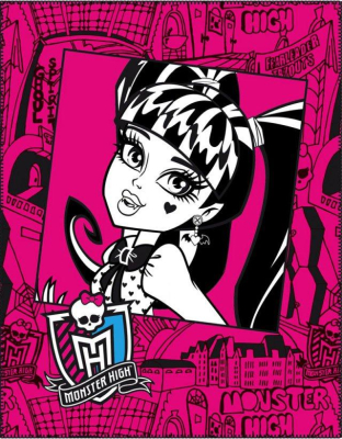 Deka fleece Monster High Frame Pink 110x140 cm