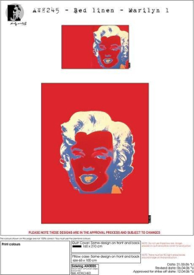 Povlečení Andy Warhol Marilyn bavlna 140x200 cm