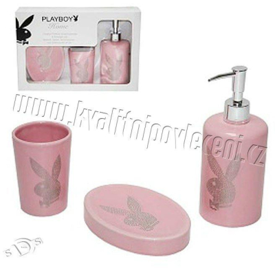 Keramická sada do koupelny Playboy Pink