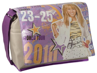 Malá taška přes rameno Hannah Montana fialová