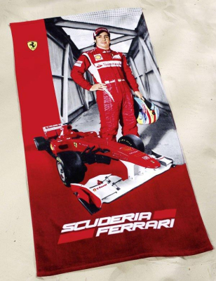 Osuška Ferrari Alonso race car 75x150 cm