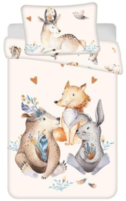 st_248307_jerry_fabrics_povleceni_do_postylky_zviratka_woodland_baby_bavlna_100_135_40_60_cm