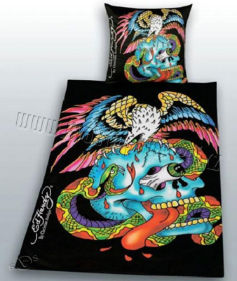 Ložní povlečení Ed Hardy Bitva 135x200 cm